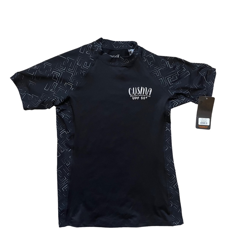 NWT Cusma SPF 50 Ultraviolet Rash Guard Swim shirt size G unisex